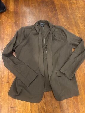 Forever 21 Olive Open-Front Women's Blazer